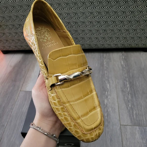 NEW Franco Sarto Croc Embossed Loafers - Picture 6 of 8